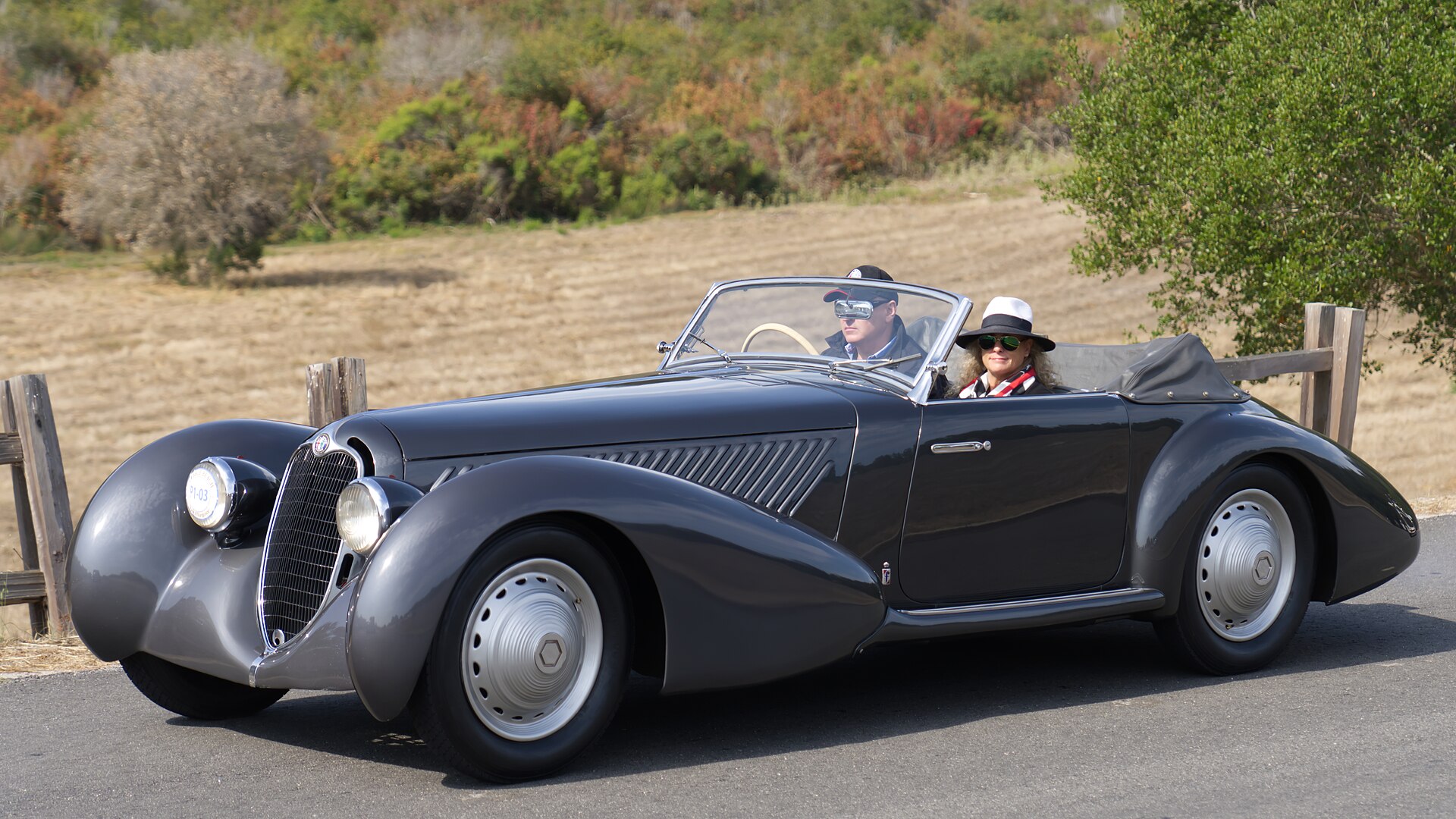1937 8C 2900 B by Pinin Farina, Pebble Beach Tour d'Elegance 2021